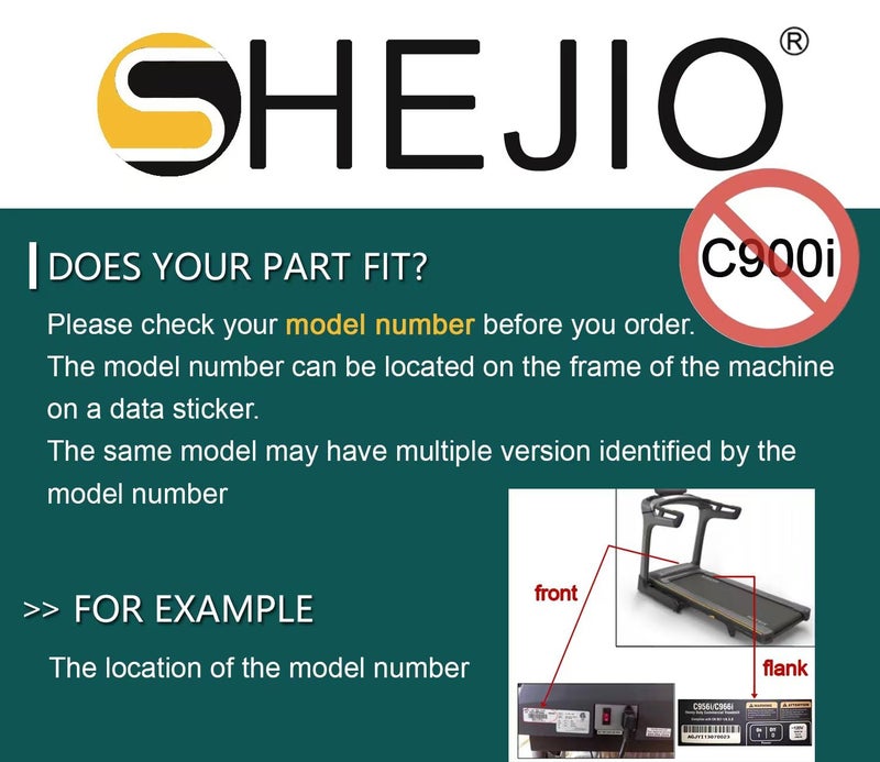 SHEJIO Treadmill (Running Belt) Walking Belt Compatible with NordicTrack C900,C900Pro，NOT C900i,Part Number 361797,Model 249590,249890,NTL990100,NTL990102,NTL990110,NTL990111,249490,249491 - Image 2